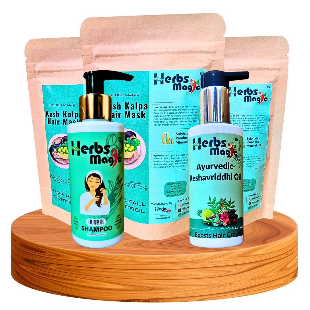 HERBS MAGIC – Ayurvedic Hair Care Combo